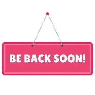 🔜 be428d67 BE BACK SOON! toko, tutup, bisnis, tanda, segera, dibuka kembali telegram sticker