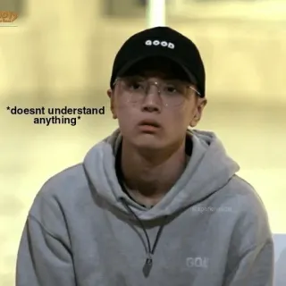 🗿 8c8f2c0e *doesnt understand anything* confus, personne, lunettes, chapeau, expression telegram sticker