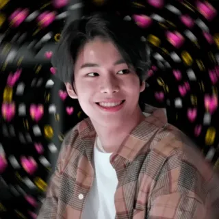 🥰 91327d58 personne, sourire, coeurs, joyeux, coréen telegram sticker