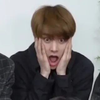 😱 9f653a25 surprise, choc, effrayé, expression, bouche ouverte, mains sur le visage telegram sticker