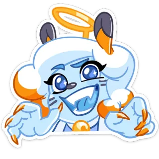 👹 ed69ed81 kreskówka, postać, maskotka, słodki, kapryśny telegram sticker