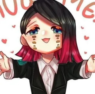 💤 9c5c684b hug me! 动漫, 卡通, 可爱, 可爱, 拥抱 whatsapp sticker