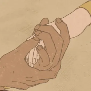 🖤 5c9b3bc4 มือ, ถือ, ความรัก, สนับสนุน, ดูแล telegram sticker