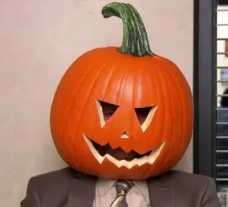 🤡 15eec555 Kürbis, Halloween, Kostüm, Kopf, Mann telegram sticker