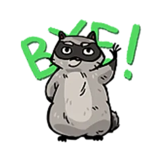 Енотик / Raccoon telegram stickers