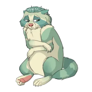 😔 a697e268 สัตว์, เศร้า, มีขน, การ์ตูน, บาดเจ็บ, มานุษยรูปนิยม, ตัวละคร telegram sticker