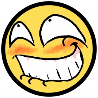 😁 1885ee7b Emoji, Lächeln, Fröhlich, Gelb telegram sticker