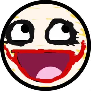 🤡 a06638fd Joker Bösewicht, Clown, DC Comics, verrückt, Lächeln telegram sticker