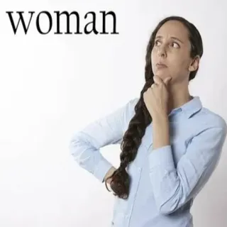 🤔 6a3c4a17 woman phụ nữ, suy nghĩ, trăn trở, nữ, người telegram sticker