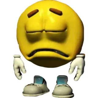 😖 b4348eaa Biểu tượng cảm xúc, Buồn, Biểu cảm, Cảm xúc, 3D, Vàng telegram sticker