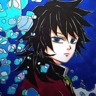 🎎 1077fd13 Giyu Tomioka Demon Slayer Anime, Demon Slayer, Giyu Tomioka, Charakter, Wasser-Säule, Manga telegram sticker