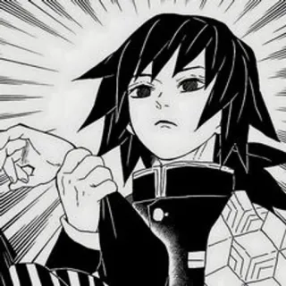 🕳 2118271e Giyu Tomioka Demon Slayer Giyu Tomioka, Demon Slayer, Anime, Manga, Charakter, Schwert, Japanisch telegram sticker