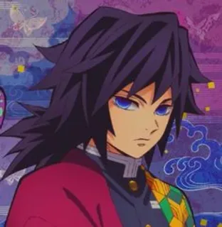 🌊 31581796 Giyu Tomioka Demon Slayer Anime, Demon Slayer, Giyu Tomioka, Charakter, Tomioka, Manga telegram sticker