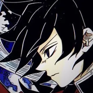 🎎 8a51404c Giyu Tomioka Demon Slayer Anime, Giyu Tomioka, Demon Slayer, Charakter, Schwert, Katana telegram sticker