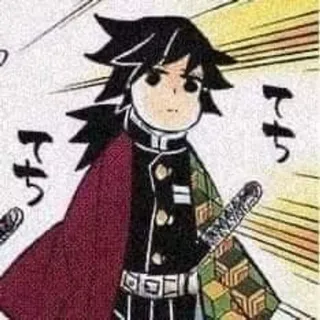 🎎 aadc79cf Giyu Tomioka Demon Slayer Anime, Demon Slayer, Giyu Tomioka, Schwert, Charakter, Katana telegram sticker