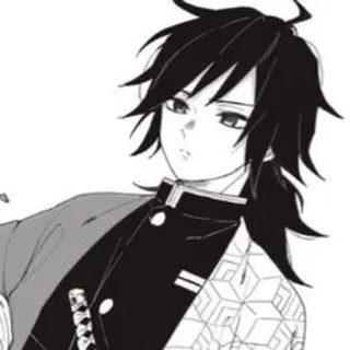 🕳 c2985b48 Giyu Tomioka Demon Slayer Giyu Tomioka, Demon Slayer, Anime, Manga, Schwert, Katana, Hashira, Wasser-Säule telegram sticker