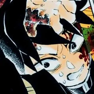 🎎 d74b5c54 Giyu Tomioka Demon Slayer Anime, Demon Slayer, Giyu Tomioka, Blut, Gore, Manga telegram sticker