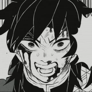 🕳 f0497231 Giyu Tomioka Demon Slayer Anime, Manga, Demon Slayer, Giyu Tomioka, Blut, Kampf, Gore telegram sticker
