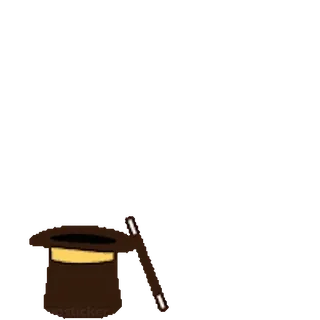 ❤️ 92dbb3fc 마법, 모자, 지팡이, 애니메이션, 반짝이 telegram sticker