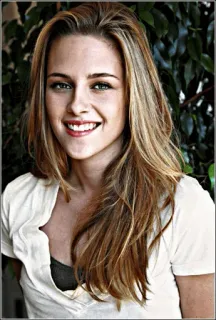✨ 033c8c00 Kristen Stewart persona, attrice, capelli biondi, celebrità, ritratto, sorriso, donna telegram sticker