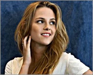 ✨ 163657f4 Kristen Stewart celebrità, attrice, donna, ritratto, bionda, capelli telegram sticker