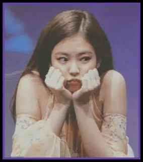 🍒 801be908 mulher, pose, rosto, expressão, retrato, K-Pop telegram sticker