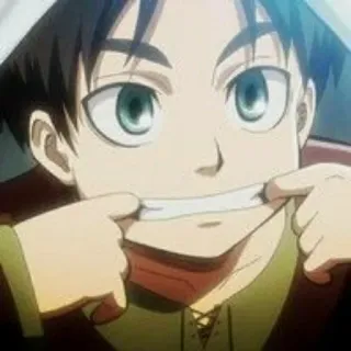 🥰 07d7a9f1 Eren Yeager Attack on Titan anime, manga, attack on titan, eren yeager, character telegram sticker