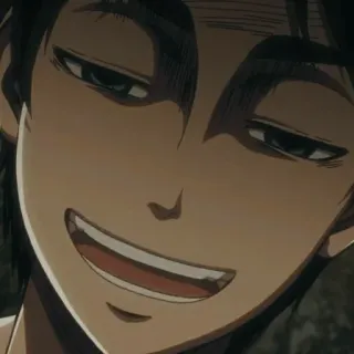 😈 5b4996b6 Eren Yeager Attack on Titan anime, attack on titan, eren yeager, character, manga telegram sticker