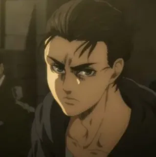 🦜 1eb894aa Eren Yeager Attack on Titan anime, eren, yeager, l'attacco dei giganti telegram sticker