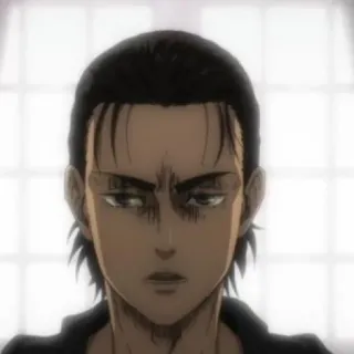 🦜 86a85970 Eren Yeager Attack on Titan Anime, Personaggio, Eren, L'attacco dei giganti telegram sticker