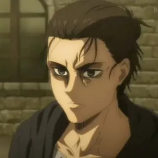 🦜 88947475 Eren Yeager Attack on Titan Anime, Eren Jaeger, L'Attacco dei Giganti, Shingeki no Kyojin telegram sticker