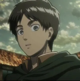 🦜 ec8d2acd Eren Yeager Attack on Titan Anime, Personaggio, Eren, L'Attacco dei Giganti, Personaggio anime telegram sticker