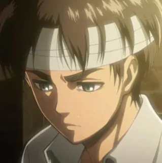 🦜 f2abe825 Eren Yeager Attack on Titan Anime, Personaggio, Eren, L'attacco dei giganti telegram sticker