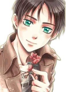 🙃 275d3c0e Eren Yeager Attack on Titan Anime, Eren Yeager, L'Attacco dei Giganti, Personaggio, Fanart telegram sticker