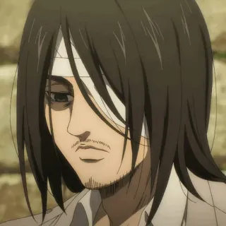 🖤 6bbbbb2b Eren Yeager Attack on Titan Anime, Postać, Eren, Atak Tytanów whatsapp sticker