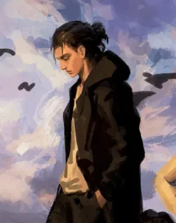 🖤 834e4c50 Eren Yeager Attack on Titan Anime, Postać, Eren Jaeger, Atak Tytanów whatsapp sticker