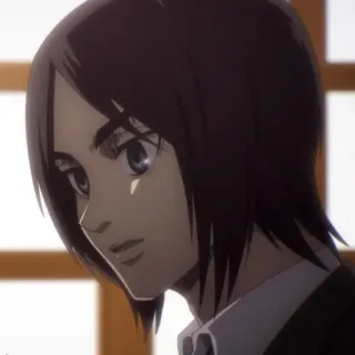 🖤 913b12d6 Eren Yeager Attack on Titan Anime, Postać, Eren, Atak Tytanów whatsapp sticker