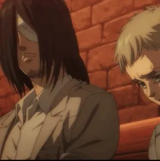 🖤 9f71acfd Eren Yeager Attack on Titan Anime, Atak Tytanów, Eren Jaeger, AoT whatsapp sticker