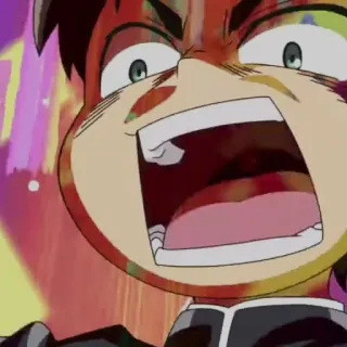 🕶 63f93a25 anime, angry, screaming, cartoon telegram sticker