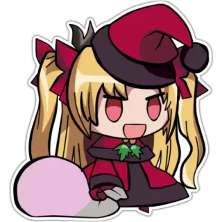 🎅 6cd9332b Chibi, Anime, Cartoon, Weihnachten, Niedlich, Figur, Feiertag telegram sticker
