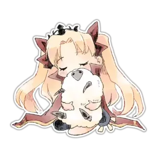😴 cd477ebd Ereshkigal Fate/Grand Order Anime, Manga, Niedlich, Schlafend, Chibi, Ereshkigal, Fate, Fate Grand Order telegram sticker