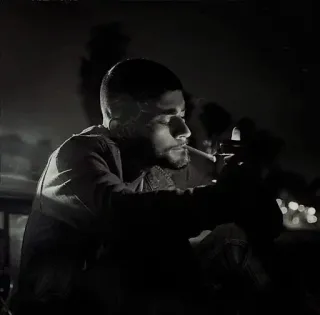 🚬 4b552fc3 남자, 흡연, 밤, 담배, 어두운, 프로필, 담배 whatsapp sticker