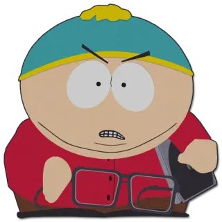 😠 556dd188 Eric Cartman South Park Animación, Dibujos animados, Enfadado, Personaje, South Park telegram sticker