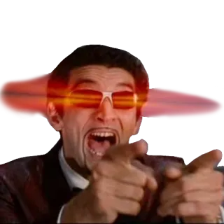 👅 8846c7a1 남자, 선글라스, 신남, 가리키는, 바보같은, 웃긴 telegram sticker