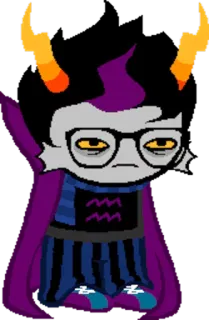 ♒️ 2bfedea1 Sollux Captor Homestuck sollux captor, homestuck, troll, occhiali, fanart, acquario telegram sticker