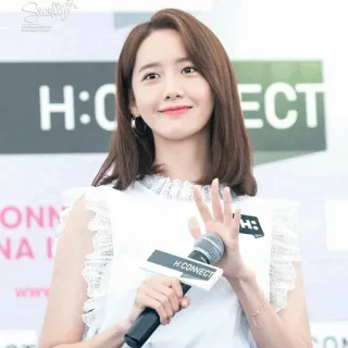 🐚 5069e6e2 H:CONNECT phụ nữ, châu Á, micro, váy, Hàn Quốc, người nổi tiếng telegram sticker