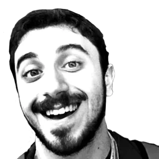 😄 33d1a477 portrait, homme, sourire, personne, joyeux, visage telegram sticker