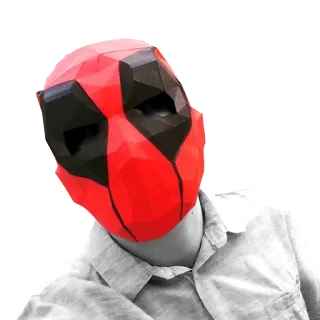 😡 8fe9fcb8 Deadpool Deadpool, masque, Marvel, super-héros, BD, cosplay, rouge, noir telegram sticker