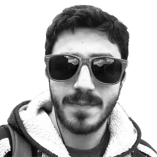 😎 91e6b823 portrait, lunettes de soleil, homme, personne, portrait (visage), noir et blanc telegram sticker