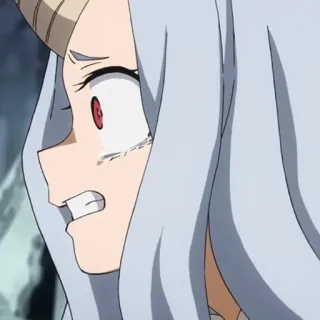 🐚 116fd091 Eri My Hero Academia anime, my hero academia, eri, płacz, smutny telegram sticker